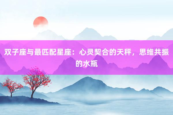 双子座与最匹配星座：心灵契合的天秤，思维共振的水瓶